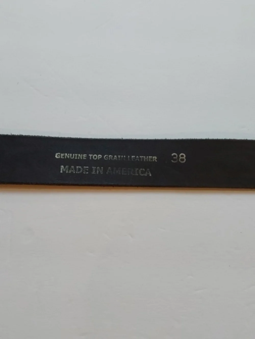 Mens Classic Black Tooled Top Grain Premium Leather Belt Silver Buckle Usa Sz.38